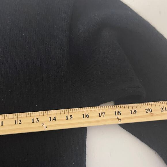 Tamaron Medium Vintage Silk Angora Lambswool Black Crochet Sweater Grunge Twee - Picture 6 of 7